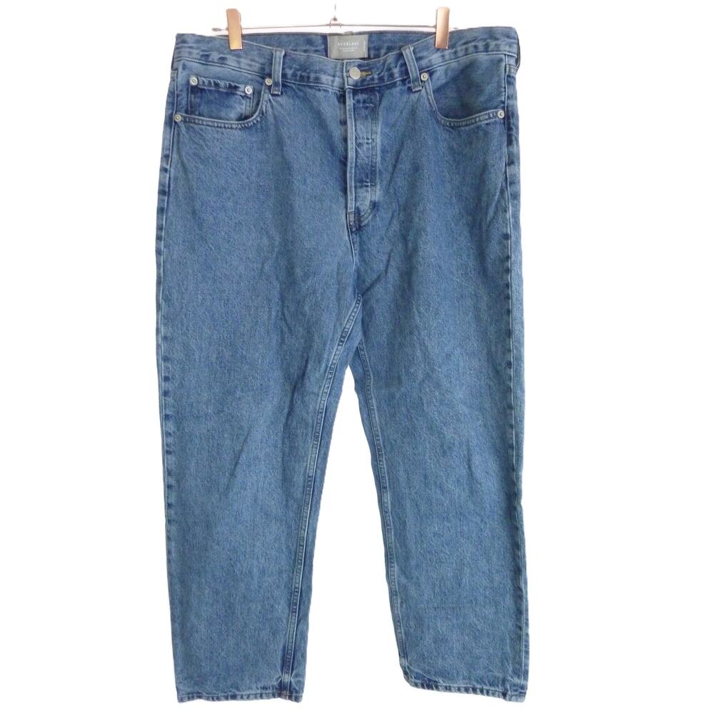 Everlane The Relaxed Straight Fit Denim Jeans 32 Regular